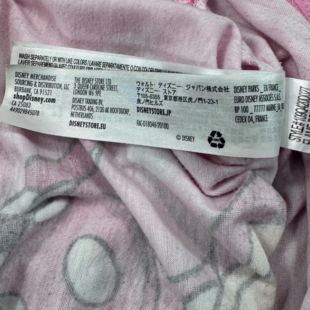 Disney Minnie Mouse Pink Polka Dot‎ Nightgown Pajama Dress Kids Size 4 - Picture 10 of 12